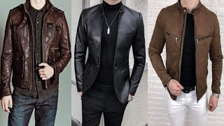 Pure leather jacket designs 2022  outfit wear jacket  best brands for leather jacket [upl. by Newob]