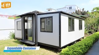 DreamMaker Solar Panel Expandable Container with Two Bedrooms Bathroom Living Room and Kithchen [upl. by Leor366]