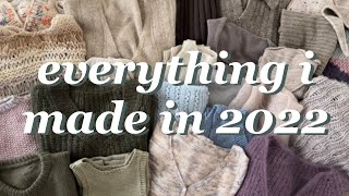 Everything I Made in 2022  My first year of knitting [upl. by Kelam]