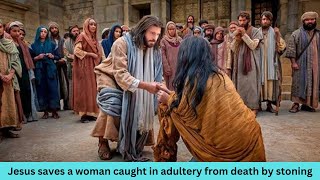 Mercy in Action  Jesus Saves the Adulterous Woman from Death by Stoning [upl. by Aynek858]