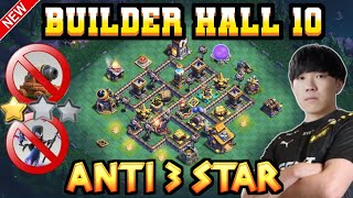 TOP10 NEW BUILDER HALL 10 GLOBAL BASE WITH LINK  BH10 6800 TROPHY  BH10 BASE LAYOUT OCT 2024 [upl. by Siramad405]