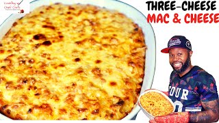 THREE CHEESE MACARONI AND CHEESE CHEDDARGRUYEREFONTINA CHEESE SAUCE RECIPE 2020  EASY  homemade [upl. by Arak981]