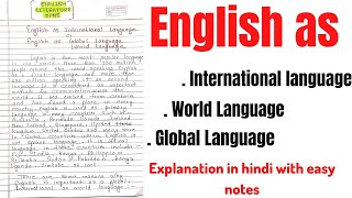 English as a Global Language  English as a World Language  English as an International Language [upl. by Ireland]