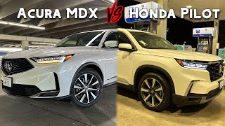 Acura MDX vs Honda Pilot  Which should you buy [upl. by Milas73]