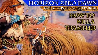 Horizon Zero Dawn How to Kill a Trampler Easily [upl. by Enyalaj]