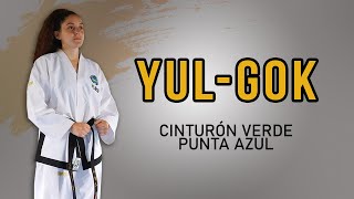 FORMA YUL GOK  Tul de cinturon verde punta azul  TAEKWONDO ITF ATRASUR [upl. by Jelena]