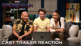 SPIDERMAN NO WAY HOME  Cast Trailer Reaction [upl. by Nomma]