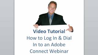 Video Tutorial How to Log In and Dial In to an Adobe Connect Webinar [upl. by Octavie]