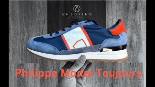 Philippe Model Tourjours L U Basic ‘AvionBlanc’  UNBOXING amp ON FEET  luxury shoes  2018 [upl. by Velleman]