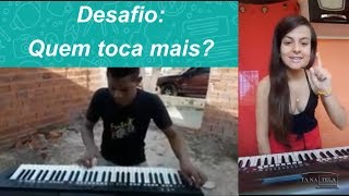 Desafio Quem toca mais teclado [upl. by Llednahc]