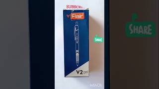 Flair V2 Gel Pen👍stationeryshortsflairstudentStationery2024 [upl. by Hollington]