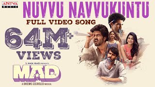 Nuvvu Navvukuntu Full Video Song  MAD  Kalyan Shankar  S Naga Vamsi  Bheems Ceciroleo [upl. by Ennaul]