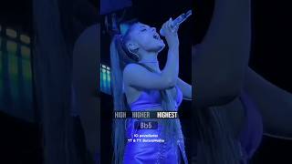 Ariana Grandes HIGH HIGHER amp HIGHEST Note in Breathin LIVE 🎙✨️  arianagrande music youtube [upl. by Crelin336]