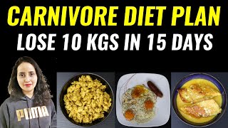 Carnivore Meal Plan For Weight Loss  Keto Diet Hindi [upl. by Odell]