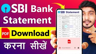 sbi bank statement kaise nikale  sbi statement pdf download  sbi statement on mobile [upl. by Roselle]