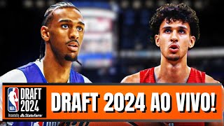 DRAFT 2024 DA NBA AO VIVO   Reagindo e Comentando Todas as Escolhas 1ª Rodada [upl. by Aeneus53]