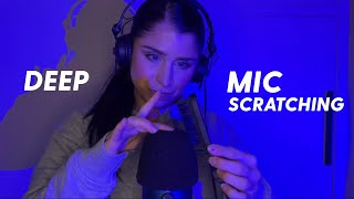 ASMR  Deep INTENSE Mic Scratching Slightly Aggressive Mouth Sounds [upl. by Tyson]