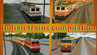 indian trains compilationindian train simulator [upl. by Valle84]