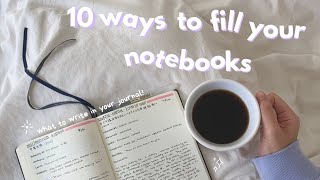 empty notebook 📔 10 ways to fill up pages in your journalsnotebooks [upl. by Keener]