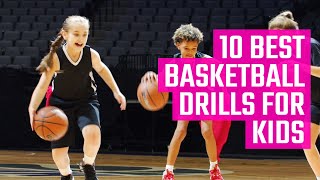 10 Best Basketball Drills for Kids  Fun Youth Basketball Drills by MOJO [upl. by Wainwright]