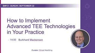 TPES 2024 Dr Burkhard Mackensen quotHow to implement advanced TEE technologies in your practicequot [upl. by Mike]