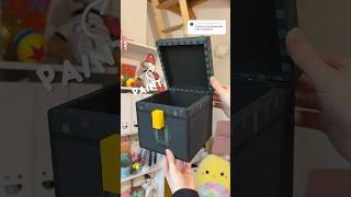 Painting the INSIDE of my minecraft ender chest 👁️✨ [upl. by Ojeillib]