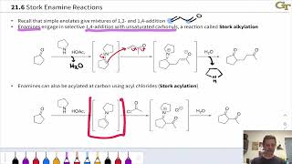 Stork Enamine Reactions [upl. by Eidnac629]