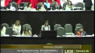 Dip Laura Barrientos PRI  Ley de Adquisiciones Arrendamientos y Servicios del Sector Público [upl. by Eniloj]