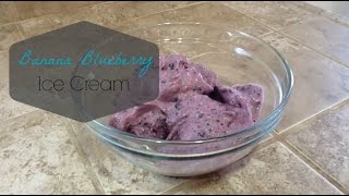 Banana Blueberry Nice Cream  Easy Recipe [upl. by Peisch]