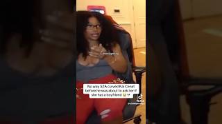 SZA CURVED Kai cenat on stream😭👀😳 funny kaicenant sza fyp viral kodakblack hiphopartist [upl. by Amabil536]