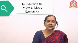 Introduction to MICRO amp MACRO Economics CMA Foundation by Asso Prof Dr Sujata Samantaroy [upl. by Nuahsar]