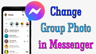 How to Change Group Profile Photo in Messenger App [upl. by Islean]