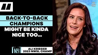 Ali Krieger on FUTURE WITH SOCCER Celebration Plans  MORE  WNTT [upl. by Rhodes103]