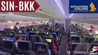 SINGAPORE AIRLINES TOP ECONOMY CLASS REVIEW  REGIONAL FLIGHT SINGAPORE  BNAGKOK  AIRBUS 350 4K [upl. by Mechelle]