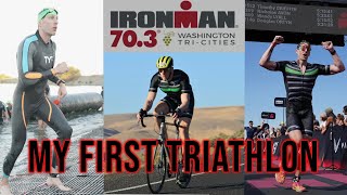 My First Triathlon  Ironman 703 Race Recap [upl. by Shayna]