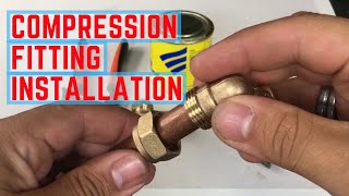 How to use and install a compression fitting [upl. by Arekat]