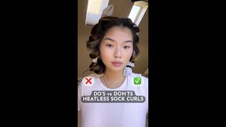 DOS vs DONTS HEATLESS SOCK CURLS [upl. by Assetnoc]