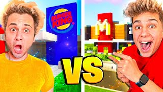 CASA MC DONALDS CONTRO CASA BURGER KING CON OCTY SU MINECRAFT [upl. by Tansey]