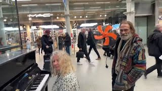 Man With Orange Fan Turns Up During PIANO LIVESTREAM [upl. by Natsirt]