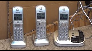 Panasonic KXTGD220 DECT 6 Cordless Phone with Digital Answering System  Initial Checkout [upl. by Balliol]