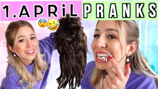 1 April Scherze leicht zum nachmachen 😆 6 Pranks zum 1 April 😅 2022  Cali Kessy [upl. by Yensehc275]