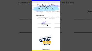 Create amp Use Electronic Signature on PDF Word Outlook amp Excel 1 tutorial esignature esign [upl. by Erdne]