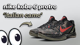 NIKE Kobe 6 Italiano Camo  First impression [upl. by Nylaroc]