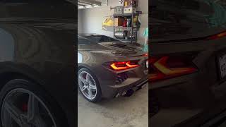 C8 Corvette Cold start and rev cars automobile luxurycars cartok c8 [upl. by Adnamal]