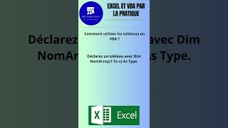 Comment utiliser les tableaux en VBA [upl. by Pandora988]