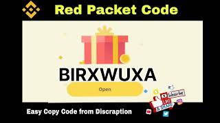 red packet binance today code [upl. by Lorita]