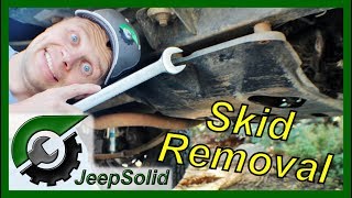 Jeep Wrangler YJ Skid Plate Removal [upl. by Llatsyrc]