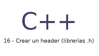 16  Tutorial de C en español  Crear un header librerías h [upl. by Anuat]