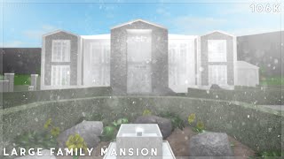 Bloxburg  Large Family Mansion Speed Build [upl. by Arfihs]