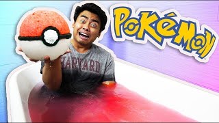 DIY HOW TO MAKE A GIANT POKEBALL BATHBOMB [upl. by Avron]